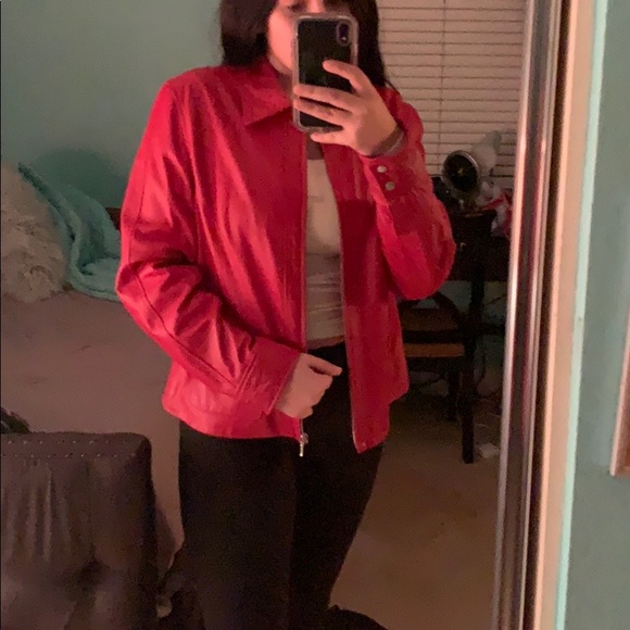 red leather jacket - Picture 4 of 4